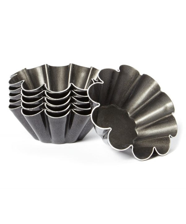 Matfer Bourgeat, Gray 0 Black Steel Round Frying Pan, 10 1/4-Inch