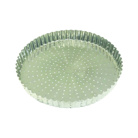 Louis Tellier Gobel Perforated Fluted Tart Mold  Dia 10 1/4'' X 1''H (126335)