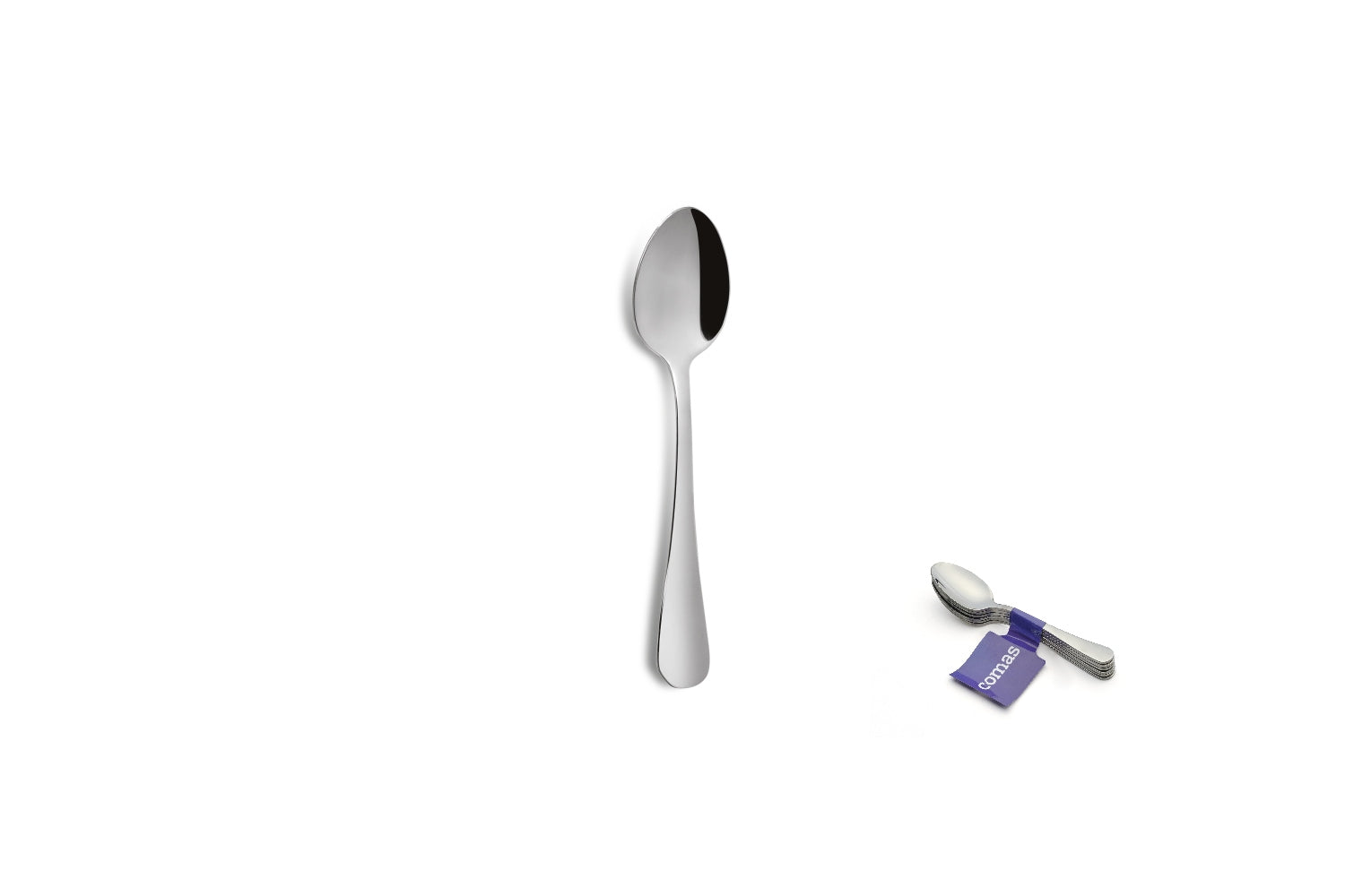 Comas Film 6 Tea Spoon Sevilla Xl 18/10 Stainless Steel 3mm Silver (1301)