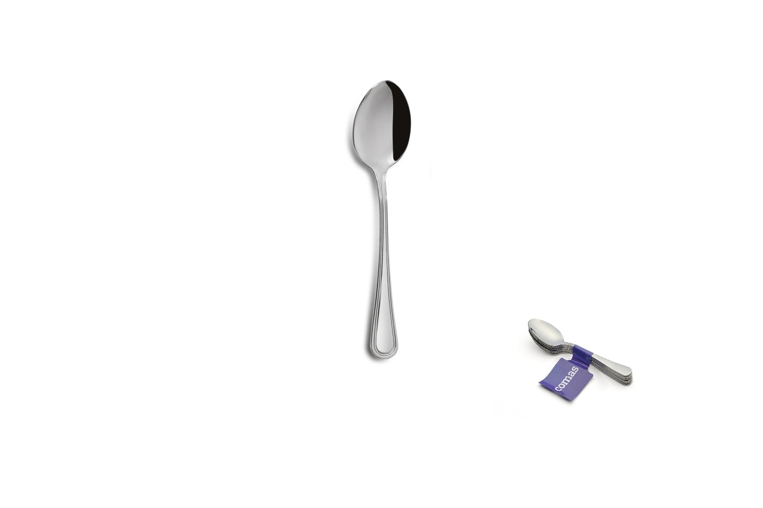 Comas Film 6 Tea Spoon Bilbao Xl 18/10 Stainless Steel 2.5mm Silver (1648)