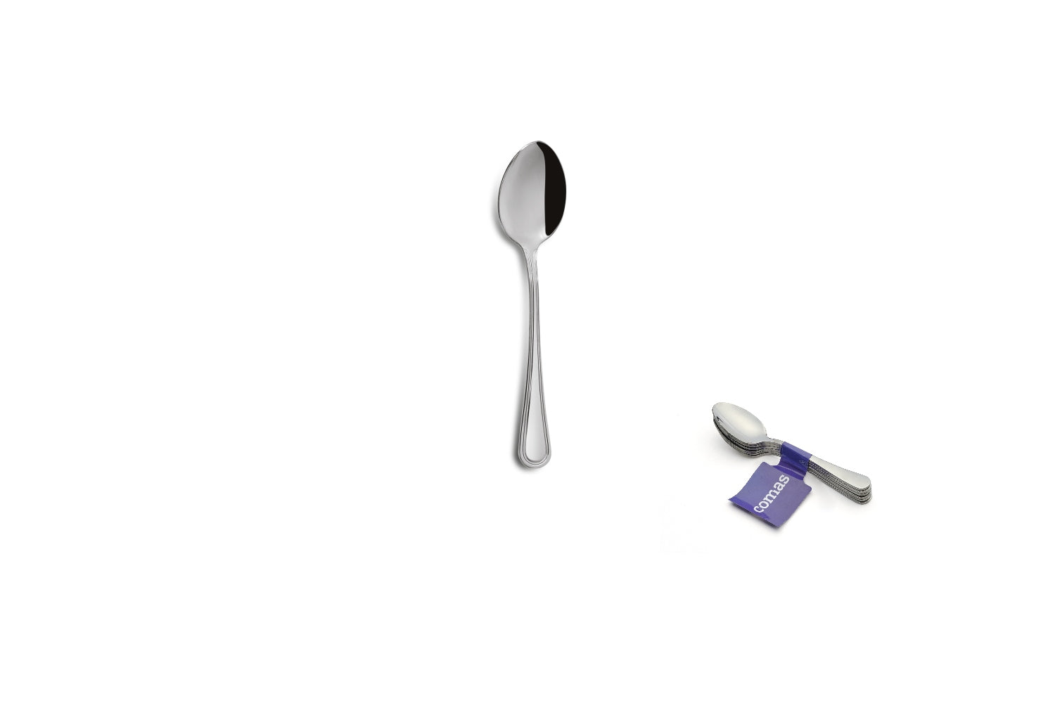 Comas Film 6 Coffee/moka Spoon Bilbao Xl 18/10 Stainless Steel 2.5mm Silver (1649)