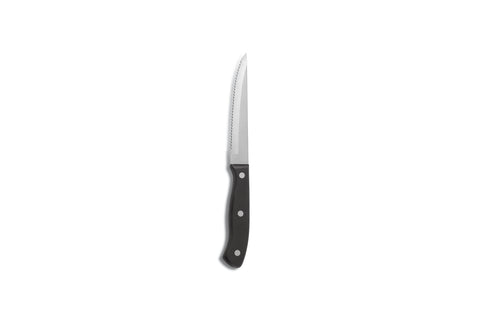 Comas Big Black Steak Knife Chuletero Eco Stainless Steel Silver (3002)