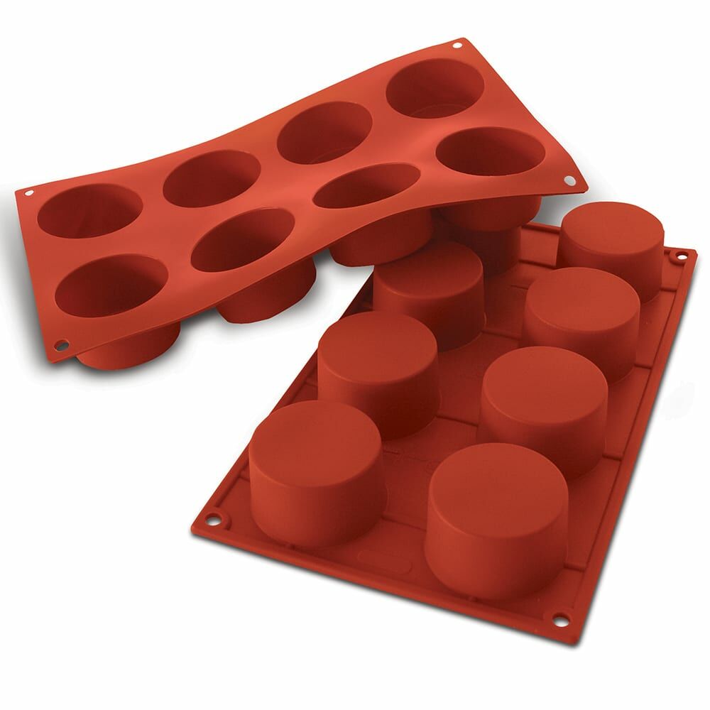Louis Tellier Silikomart - Cylinder  Red Mold 6 Units (SF127)