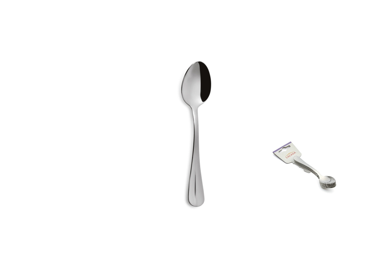 Comas Tie 6 Tea Spoon Granada S 18/10 Stainless Steel 1.8mm Silver (3516)