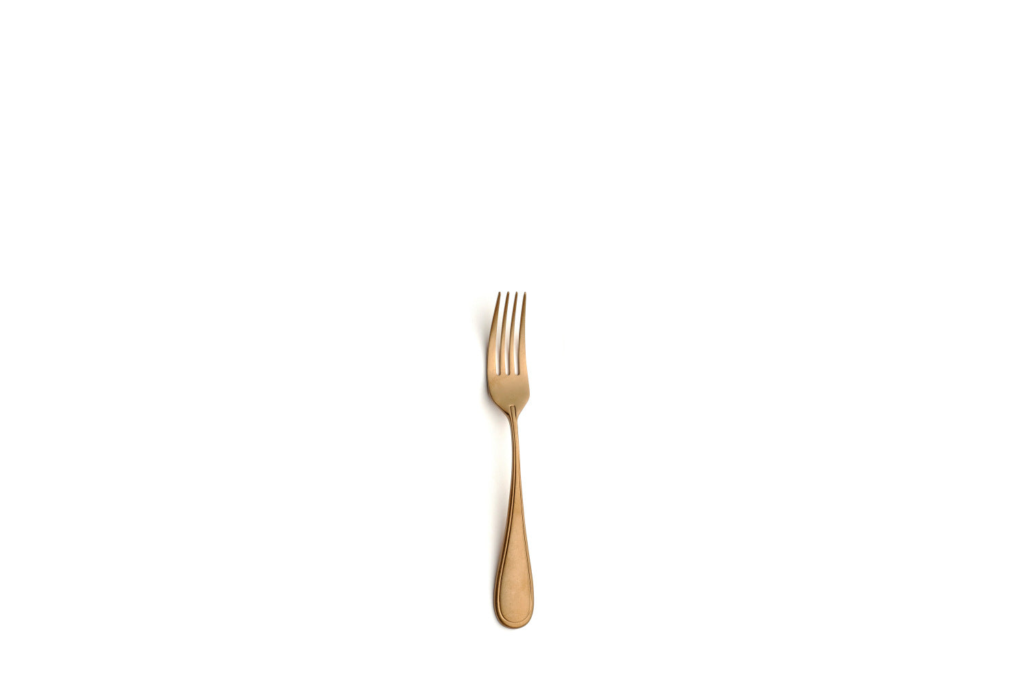 Comas Cake Fork Contour 18/10 Stainless Steel 4mm Vintage Copper (5777)