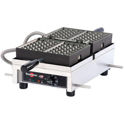 Eurodib Krampouz Bruxelles 4 X 6  Waffle Machine 180 Degree Opening 240v (WECDBAAT)