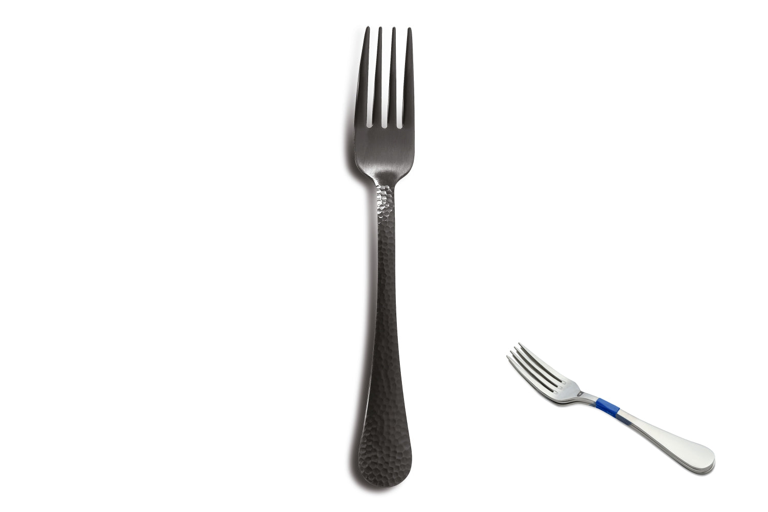 Comas Pack 2 Table Fork Table Top Luna 18/10 Stainless Steel 1.8mm Black(7436)