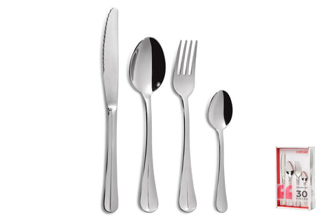 Comas 30 Pieces Table Top Granada S 18/10 Stainless Steel 1.8mm Silver(8674)