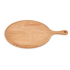 ABM Round Pizza Serving Board 26cm With handle (A 100S 26)