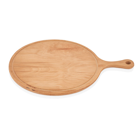 ABM Round Pizza Serving Board 30cm With handle (A 100S 30)