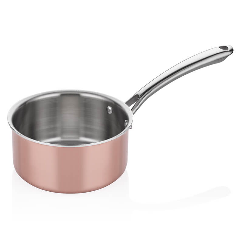 ABM Multi Metal Copper Induction Casserole Pan 14cm(A 103KA 14)