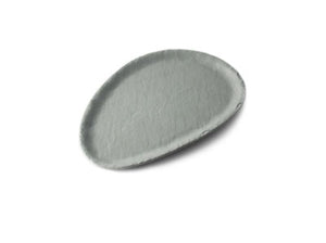 Adrier Spatial Gray Small Oval Plate - 25 X 15 X 1.5 Cm (ESP2515-GRY)