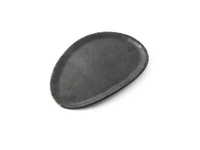 Adrier Matte Black Small Oval Plate - 25 X 15 X 1.5 Cm (ESP2515-MBK)