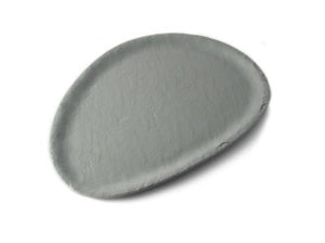 Adrier Spatial Gray Medium Oval Plate - 30 X 20 X 1.8 Cm (ESP3020-GRY)