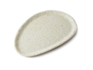 Adrier White Marble Small Oval Plate - 25 X 15 X 1.5 Cm (ESP2515-MWH)