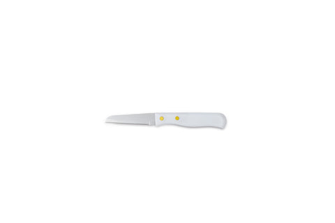 Comas Plastic Handle 0.9mm Paring Knife Blister Basic Knives Stainless Steel Silver/white (F09009)