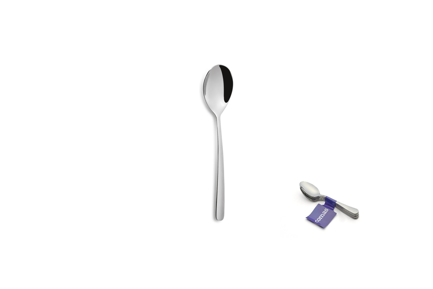 Comas Film 6 Tea Spoon Cuba 18/10 Stainless Steel 3mm Silver (M2762)