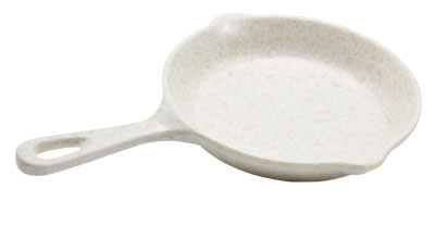 Adrier White Marble Large Round Pan - 23 Cm Ø X 3.6 Cm High With 33 Cm Handle (MLP2233-MWH)