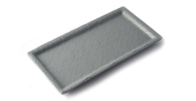 Adrier Spacial Gray Medium Wave-rectangular Plate - 28 X 14 X 16 Cm (RCTP2814-GRY)