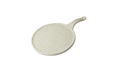 Adrier White Marble Small Round Platter - 20 Cm Ø + 10 Cm Handle (RNDPH2030-MWH)