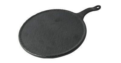 Adrier Matte Black Large Round Platter - 27 Cm Ø + 10 Cm Handle (RNDPH2738-MBK)