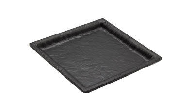 Adrier Matte Black Small Square Plate - 14.5 X 14.5 X 2 Cm (SQP1414-MBK)