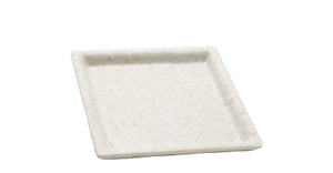 Adrier White Marble Small Square Plate - 14.5 X 14.5 X 2 Cm (SQP1414-MWH)