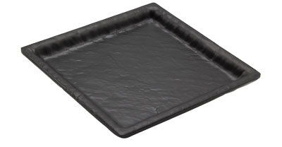 Adrier Matte Black large Square Plate - 17 X 17 X 2 Cm (SQP1717-MBK)