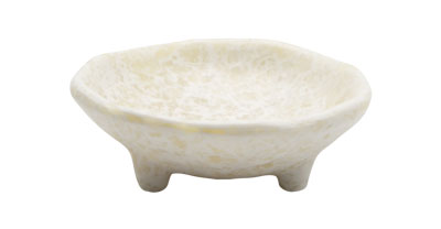 Adrier White Marble Mini Round Dish With Support - 9 Cm Ø X 3 Cm High (SRNDD9-MWH)