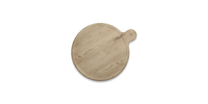 Adrier Madera/blanco Round Plate With Handle - 30 Cm (TTPP1212-WW)