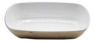 Adrier Madera/blanco Rectangular Salad Bowl GN 1/3 - 32.3 X 16.5 X 8.3 Cm (TTRB3217-WW)