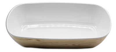 Adrier Madera/blanco Rectangular Salad Bowl GN 1/3 - 32.3 X 16.5 X 8.3 Cm (TTRB3217-WW)