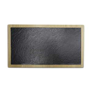 Adrier Wood/Black Rectangular Display Tray - 38 X 22 Cm (TTRCB3822-WS)