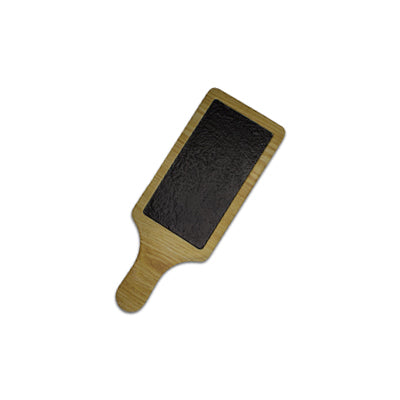 Adrier Wood/Black Rectangular Paddle With 1 Round Compartments (TTRPRC1-WS)