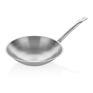 ABM Stainless Steel Round Induction Wok Pan 36cm (A 205 36)