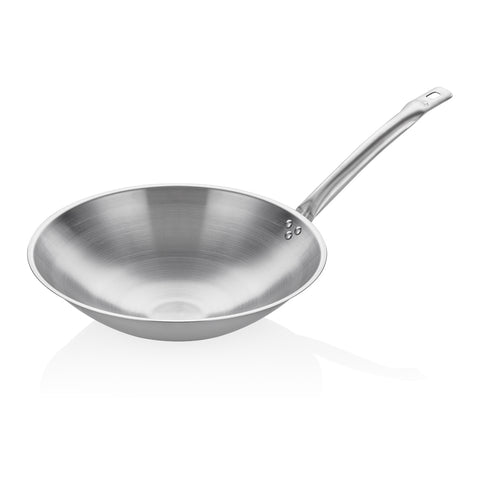 ABM Stainless Steel Round Induction Wok Pan 36cm (A 205 36)