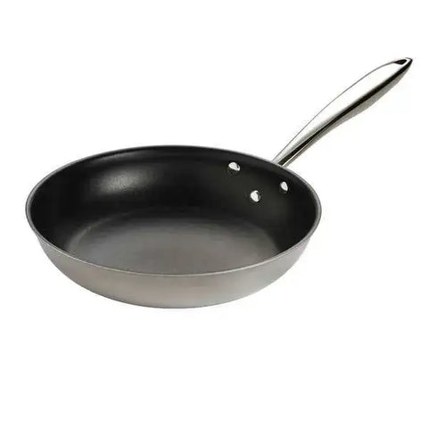 Browne Foodservice Thermalloy Stainless Steel Tri-ply Fry Pan 11x2" / 28x5cm With Excalibur (5724098)