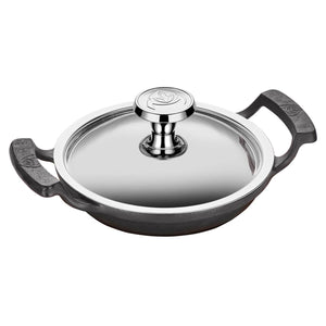 ABM Iron Cast Round A2 Dish 16cm + Stainless Steel Lid (A 120YS 16K)