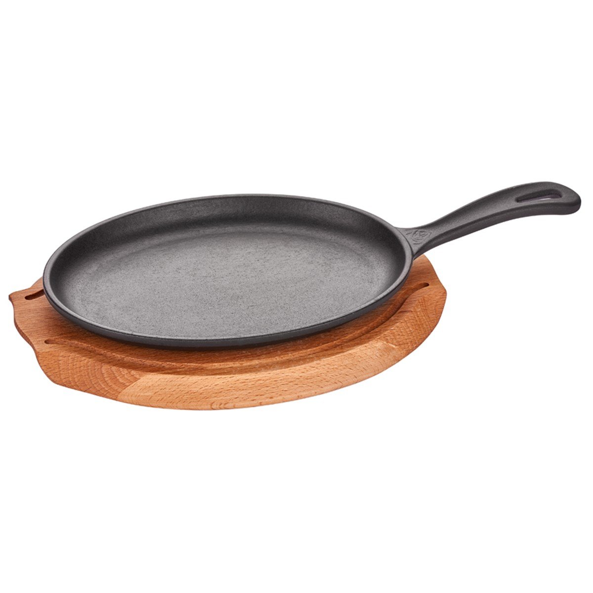 ABM Iron Cast Oval Fajita Skillet 24X17cm + Trivet (A 120SA 24A)