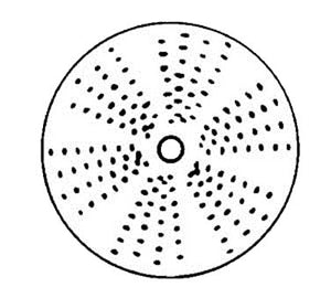 Eurodib Dito Sama, Stainless Steel Grating Disc for Parmesan (Dia. 300mm) (650148)