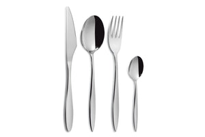 Comas 16 Pieces Table Top Mia 18/10 Stainless Steel 3mm Silver(8237)