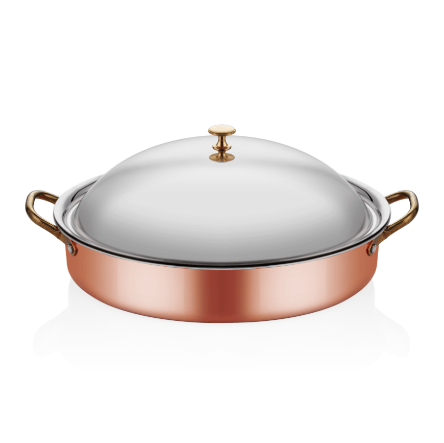 ABM Multi Metal Copper Oval Deep Dish 25x17x6cm(A 101OC 25K)