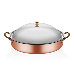 ABM Multi Metal Copper Oval Deep Dish 25x17x6cm(A 101OC 25K)