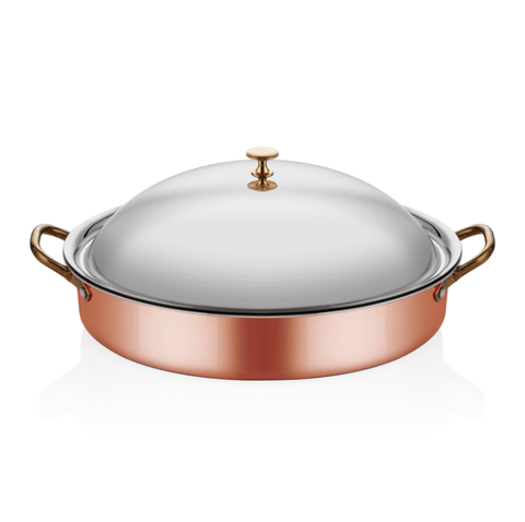 ABM Multi Metal Copper Oval Deep Dish 25x17x6cm(A 101OC 25K)