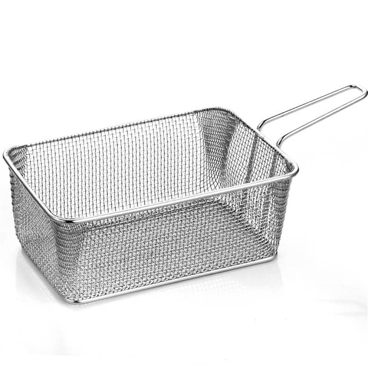 ABM Stainless Steel Deep Rectangle With Mesh Serving Basket 20x12x8cm (A 015 02)