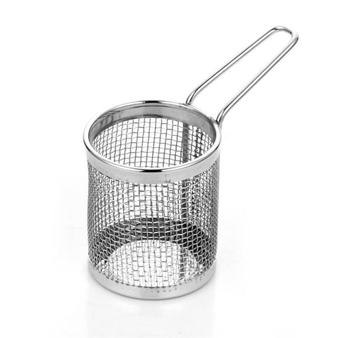 ABM Round Stainless Steel Mini Chips Basket 8x9cm (A 005 02)