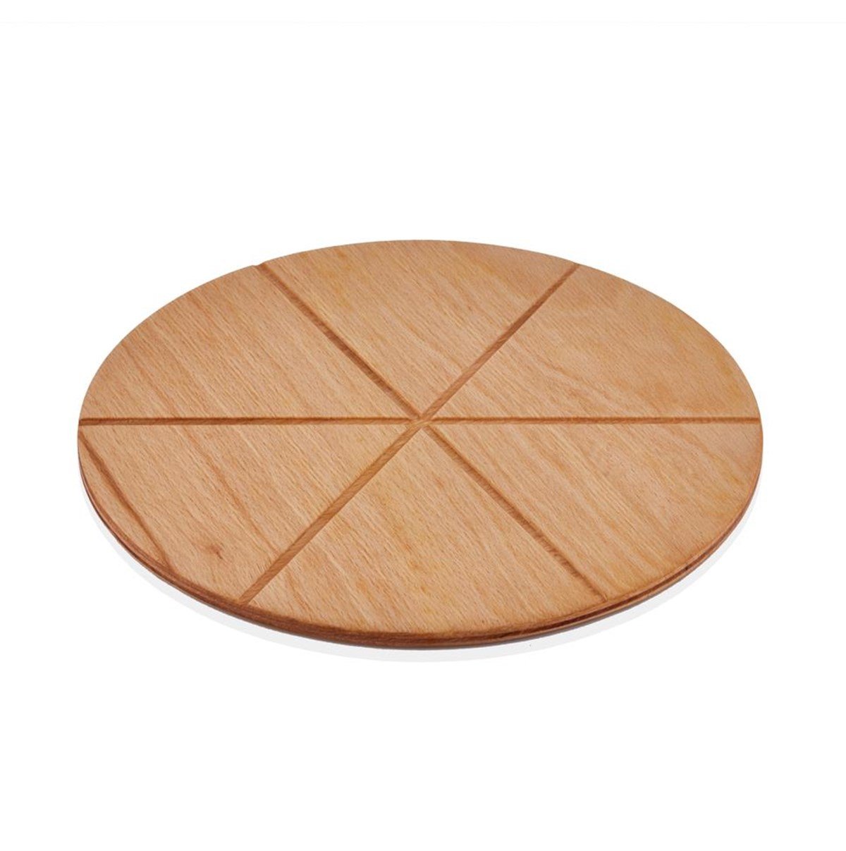 ABM Round Pizza Serving Board 38cm With Slices (A 100K 38)