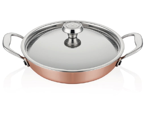 ABM Elite Multi Metal Copper Round Dish 16cm + Lid(A 102YS 16K)