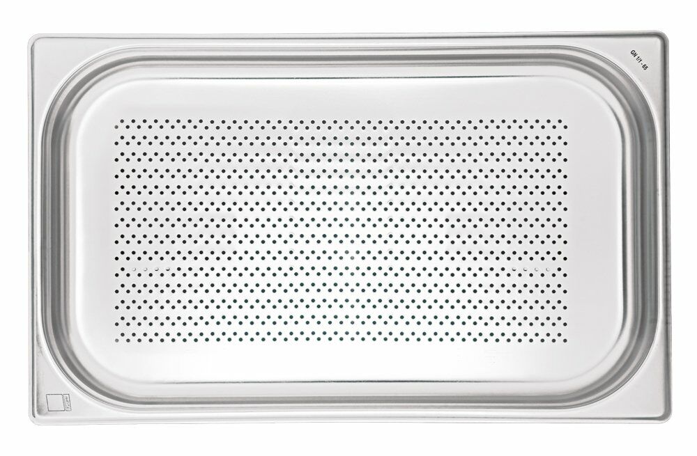 KAPP HS Gastro Perforated Food Pan 1/1 20x13" - 0.7" 30911020 (Pack of 15)