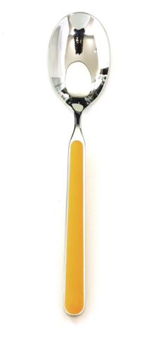 Orange Fantasia Us Size Table Spoon (Eu Dessert Spoon) By Mepra Pack of 12 (10O61104)